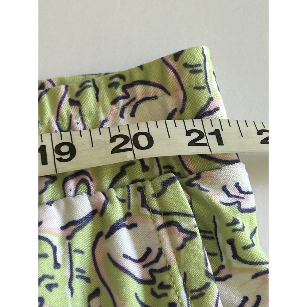 NWT Jockey Capri Pajama Pants with Pockets, Soft Cool Size XXL Green Flamingos - Picture 6 of 7